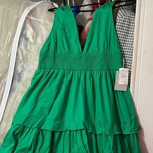 Nordstrom Vibrant Green Kids Dress